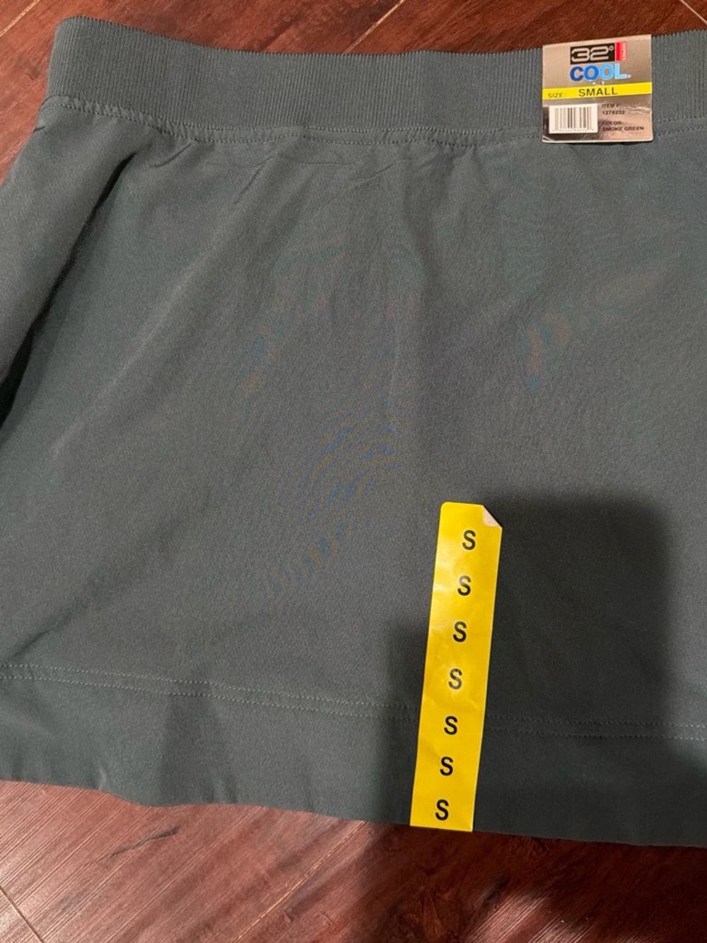 32 Degrees COOL Small Slate Green Athletic Skort